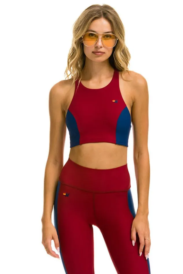 Color Block Racer Sports Bra 8211 Blazer Women Aviator Nation Sports Bras