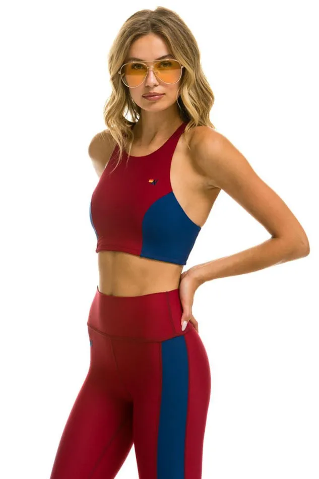 Color Block Racer Sports Bra 8211 Blazer Women Aviator Nation Sports Bras