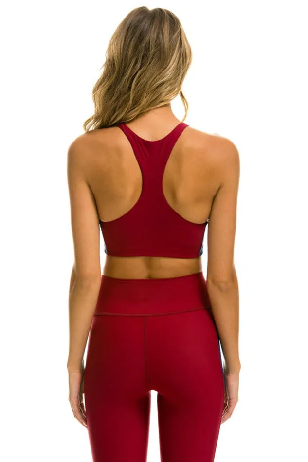 Color Block Racer Sports Bra 8211 Blazer Women Aviator Nation Sports Bras