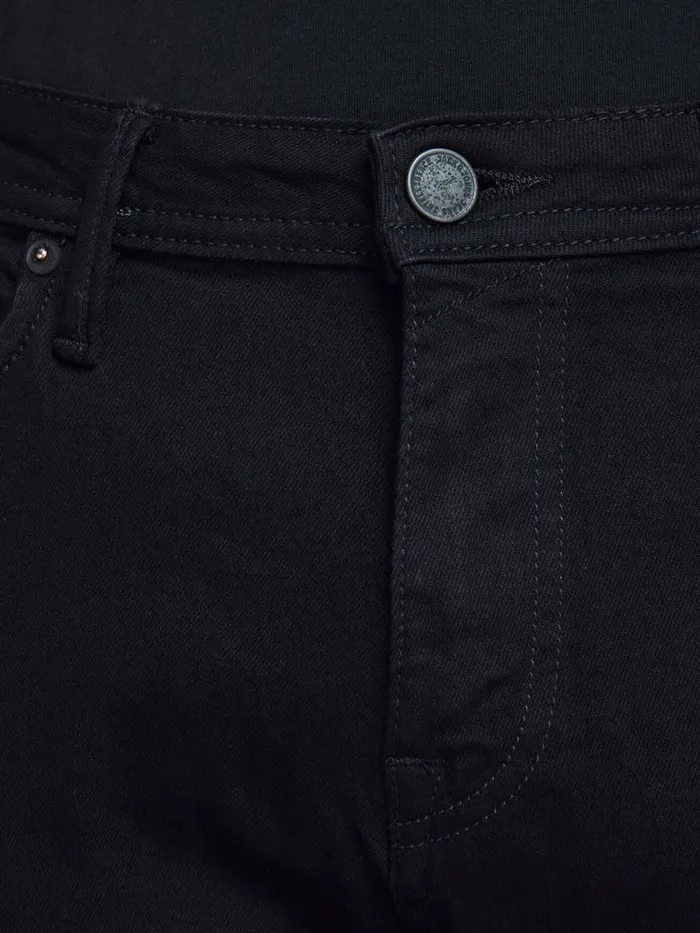 Comfort Jeans JACK and JONES Mens MIKE ORIGINAL AM 046 LID COMFORT FIT JEANS Black Black Denim