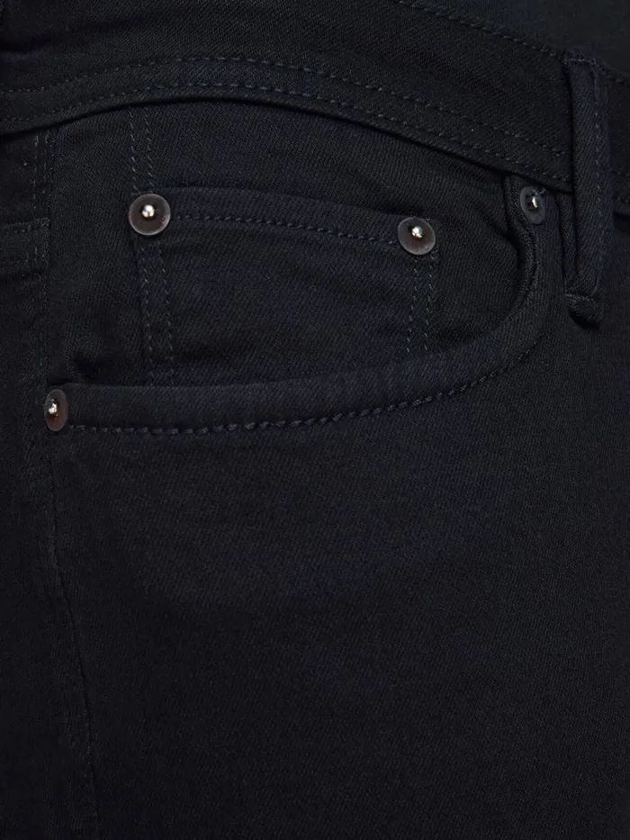 Comfort Jeans JACK and JONES Mens MIKE ORIGINAL AM 046 LID COMFORT FIT JEANS Black Black Denim