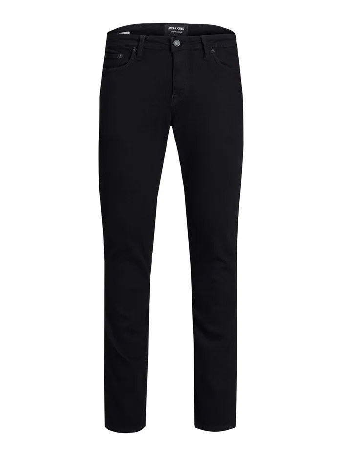 Comfort Jeans JACK and JONES Mens MIKE ORIGINAL AM 046 LID COMFORT FIT JEANS Black Black Denim
