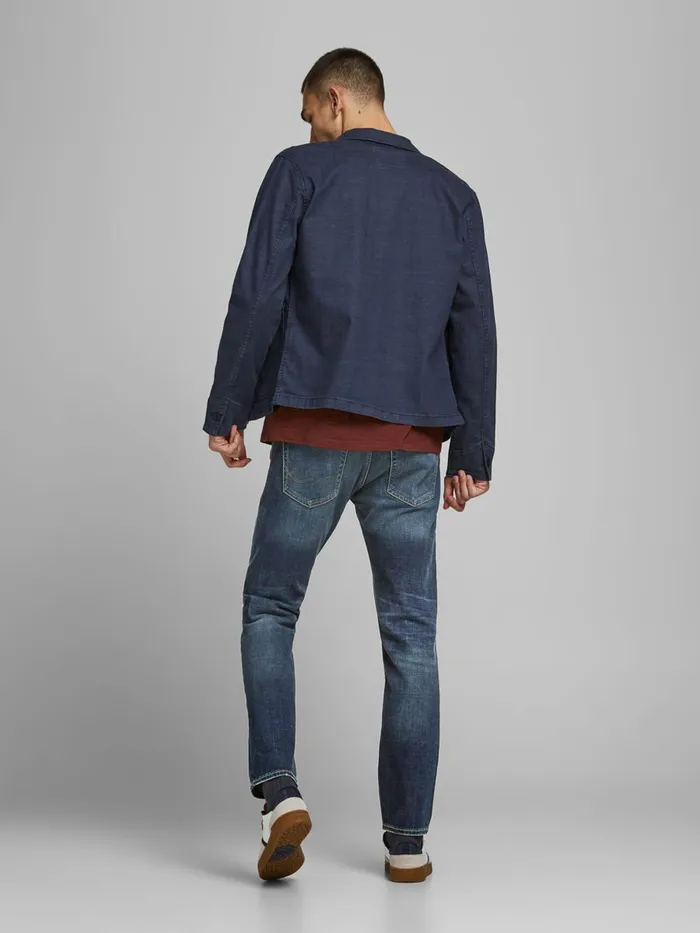 Comfort Jeans JACK and JONES Mens MIKE ORIGINAL AM 247 COMFORT FIT JEANS Blue Blue Denim