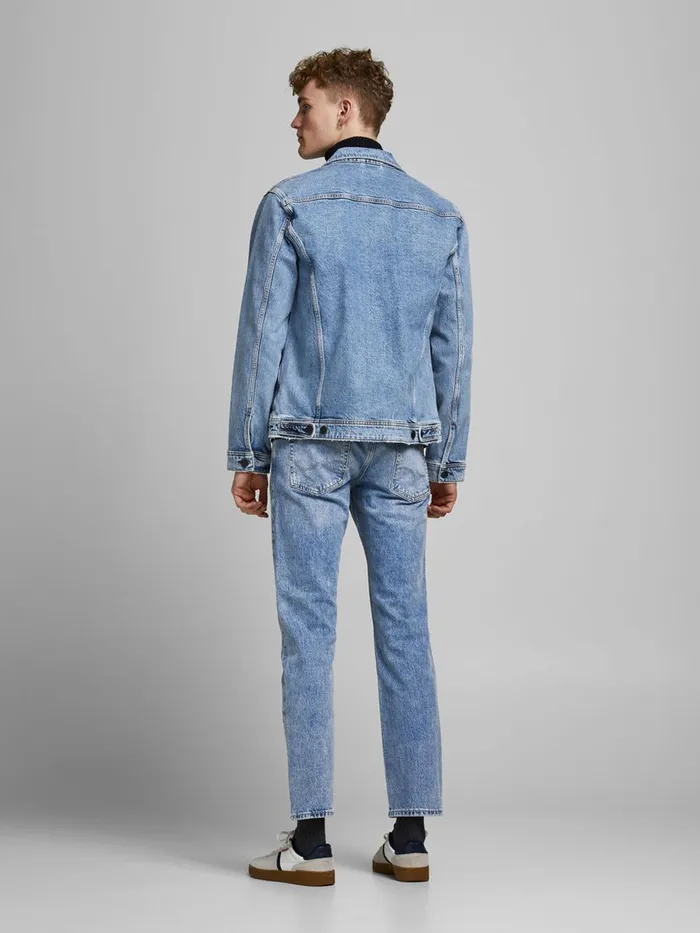 Comfort Jeans JACK and JONES Mens MIKE ORIGINAL AM 618 COMFORT FIT JEANS Blue Blue Denim