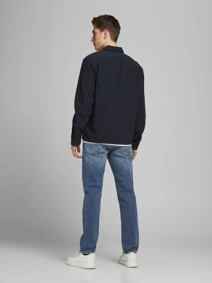 Comfort Jeans JACK and JONES Mens MIKE ORIGINAL CJ 198 COMFORT FIT JEANS Blue Blue Denim