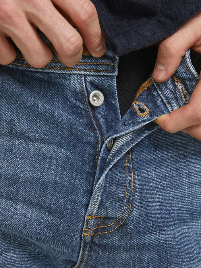 Comfort Jeans JACK and JONES Mens MIKE ORIGINAL CJ 198 COMFORT FIT JEANS Blue Blue Denim