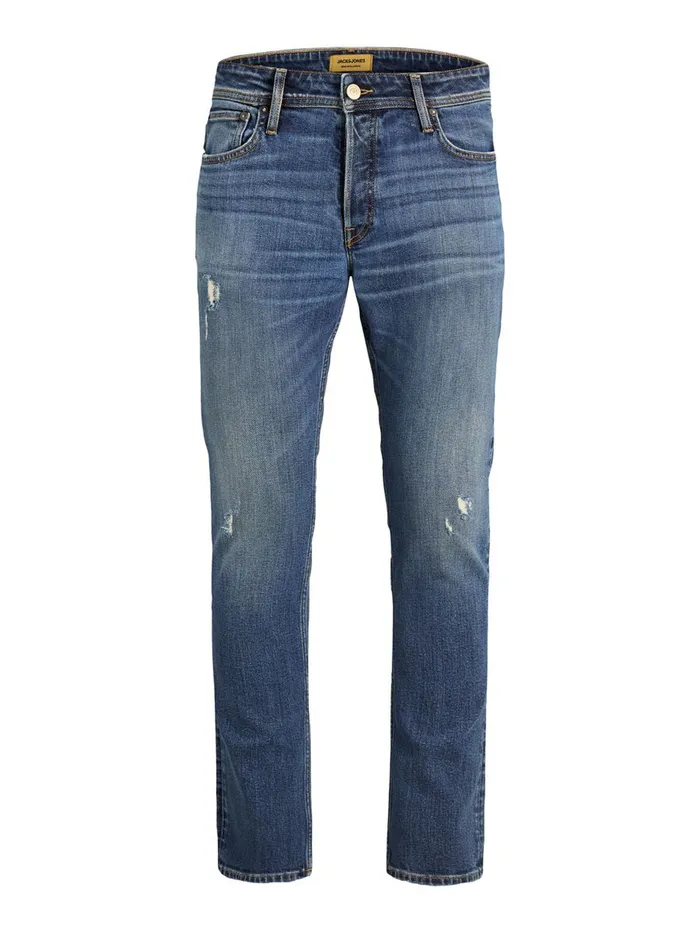 Comfort Jeans JACK and JONES Mens MIKE ORIGINAL CJ 198 COMFORT FIT JEANS Blue Blue Denim