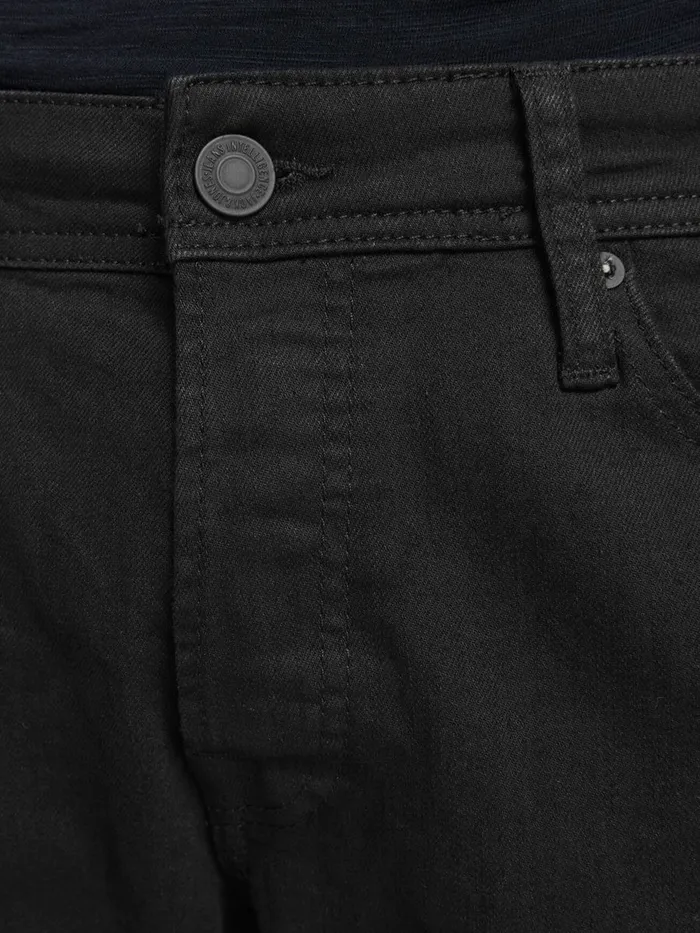 Comfort Jeans JACK and JONES Mens MIKE ORIGINAL JOS 199 COMFORT FIT JEANS Black Black Denim