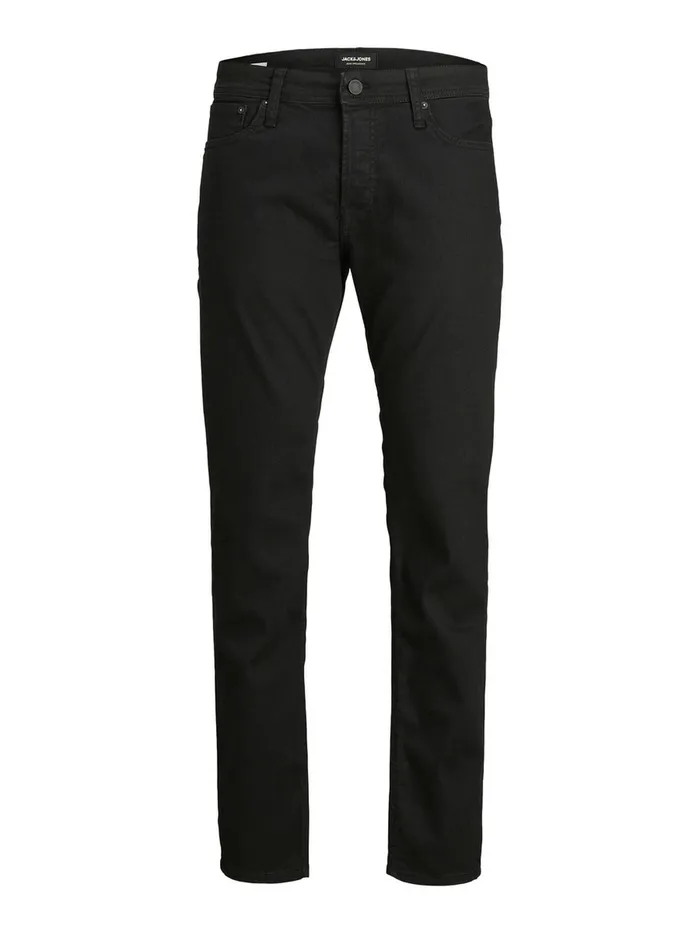 Comfort Jeans JACK and JONES Mens MIKE ORIGINAL JOS 199 COMFORT FIT JEANS Black Black Denim