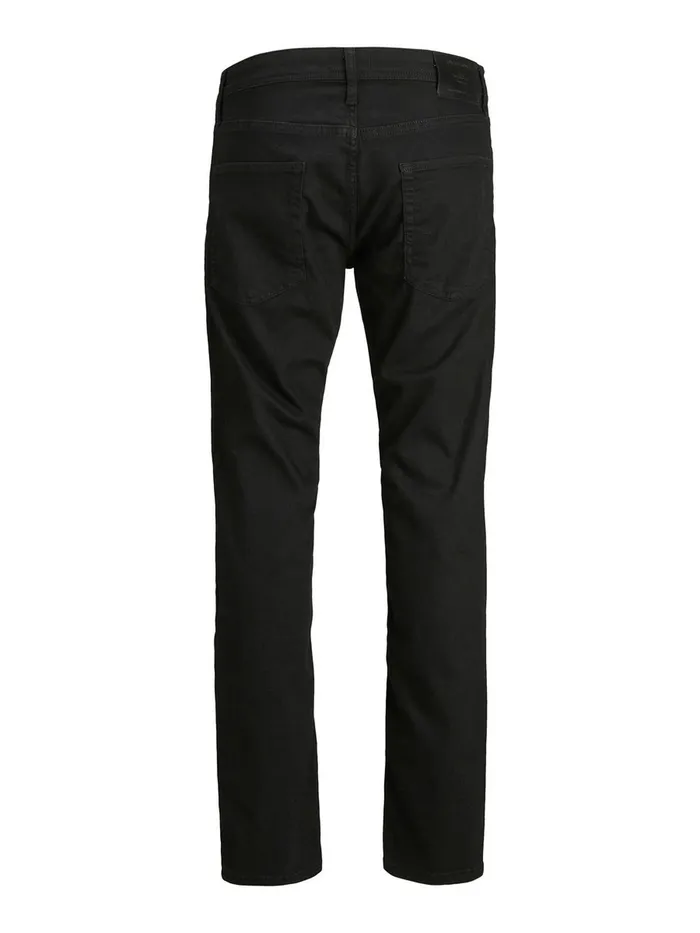 Comfort Jeans JACK and JONES Mens MIKE ORIGINAL JOS 199 COMFORT FIT JEANS Black Black Denim