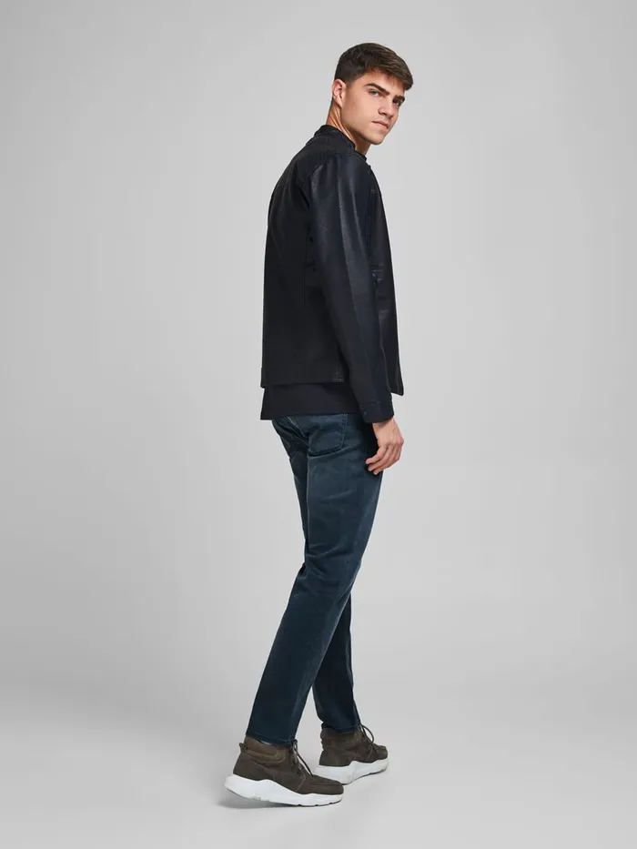 Comfort Jeans JACK and JONES Mens MIKE ORIGINAL JOS 471 COMFORT FIT JEANS Blue Grey Denim