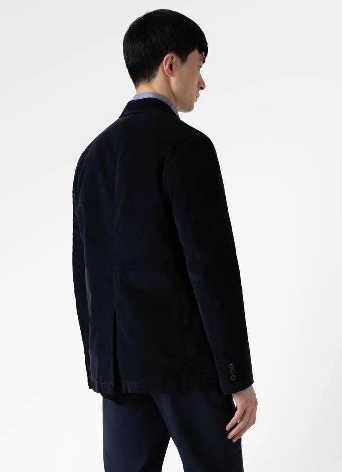 Corduroy Blazer Navy Men SUNSPEL Jackets and Coats