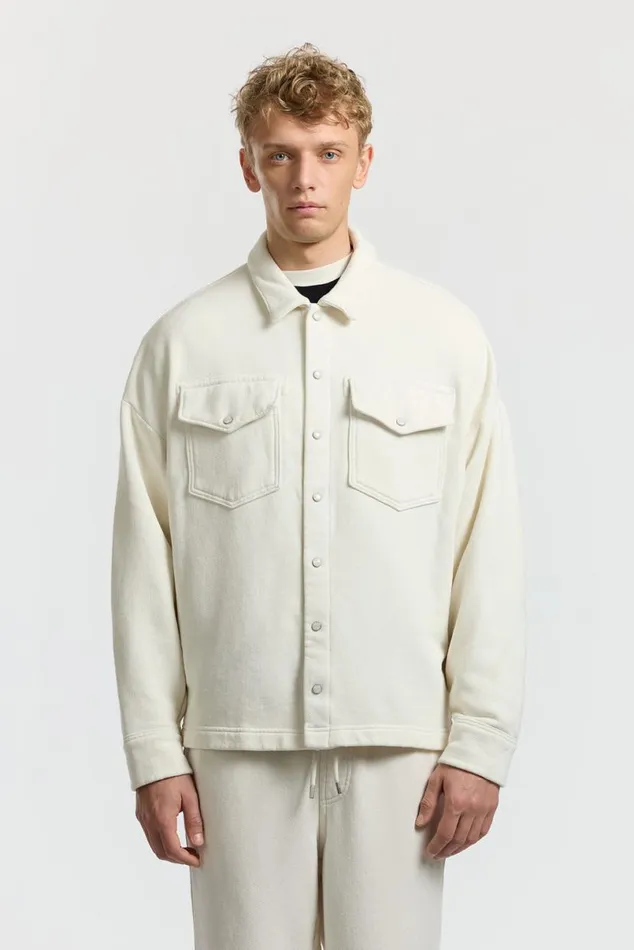 COTTON CITIZEN Boston Buttondown Vintage Bone Men Shirts