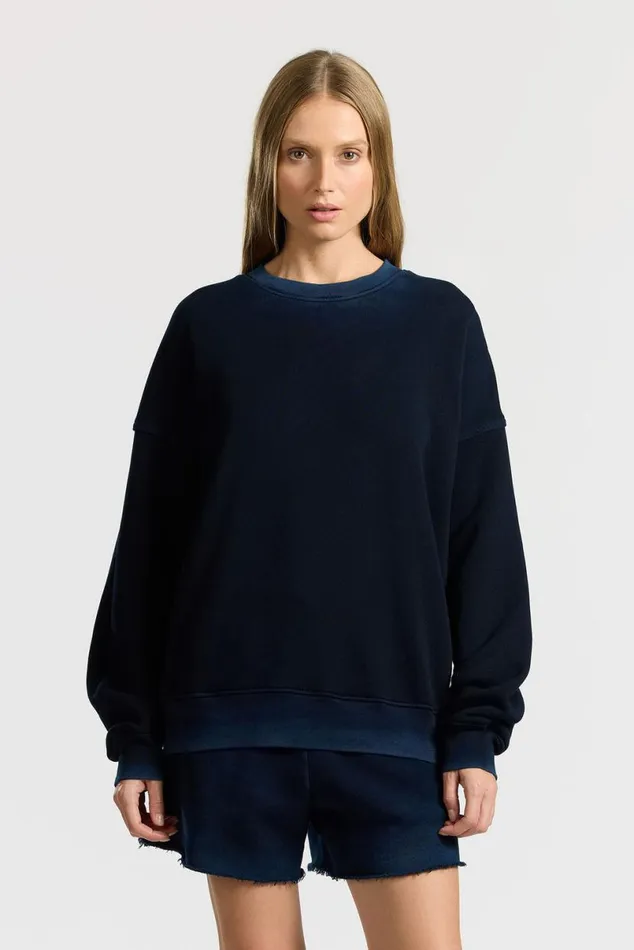 COTTON CITIZEN Boston Crew Vintage Navy Men Sweatshirts COTTON CITIZEN Boston Crew Vintage Navy Men Sweatshirts