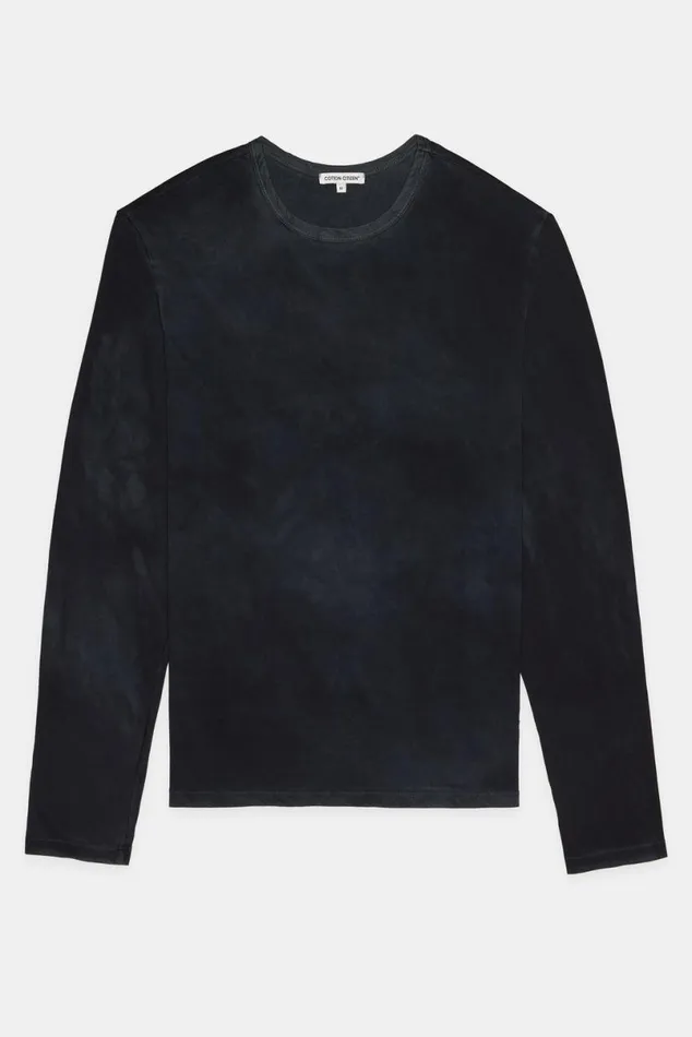 COTTON CITIZEN Classic Crew Long Sleeve Shirt Vintage Black Men Shirts COTTON CITIZEN Classic Crew Long Sleeve Shirt Vintage Black Men Shirts
