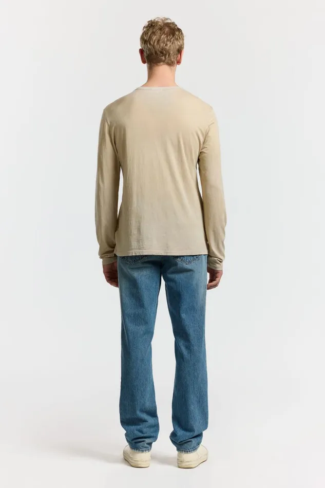 COTTON CITIZEN Classic Crew Long Sleeve Shirt Vintage Cashew Men Shirts COTTON CITIZEN Classic Crew Long Sleeve Shirt Vintage Cashew Men Shirts