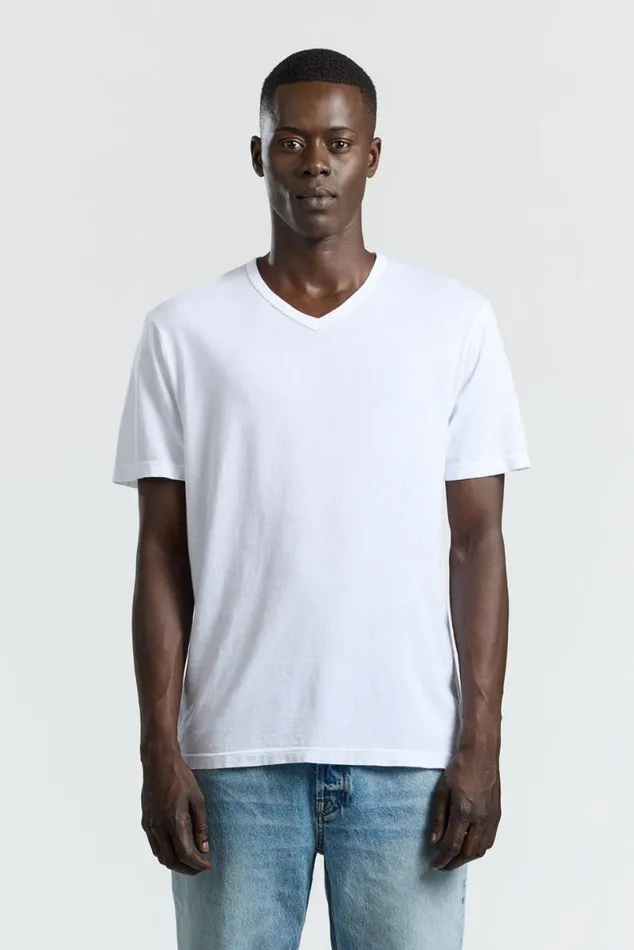 COTTON CITIZEN Classic VNeck Tee White Men Tees