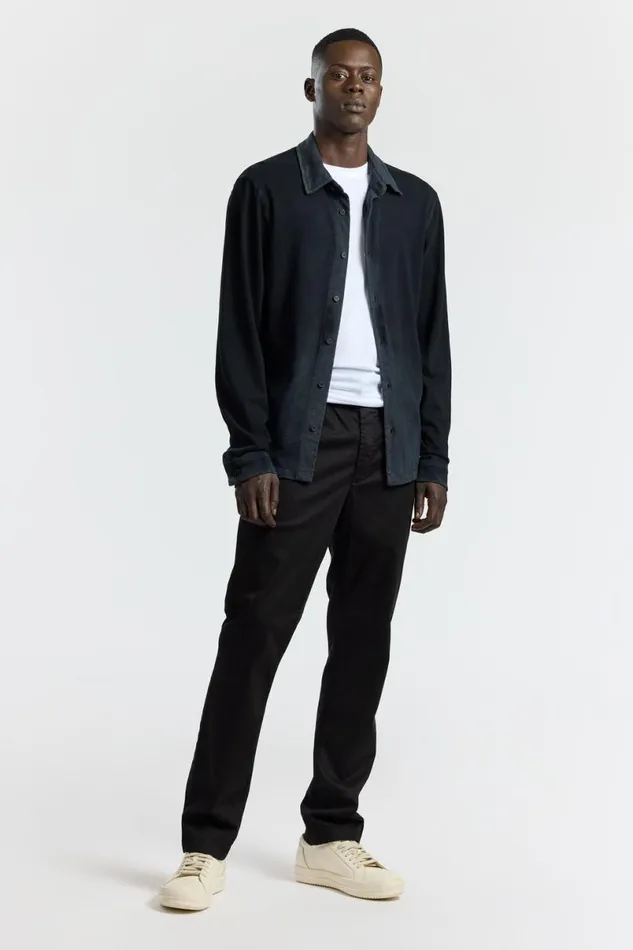 COTTON CITIZEN Presley Buttondown Vintage Black Men Shirts COTTON CITIZEN Presley Buttondown Vintage Black Men Shirts