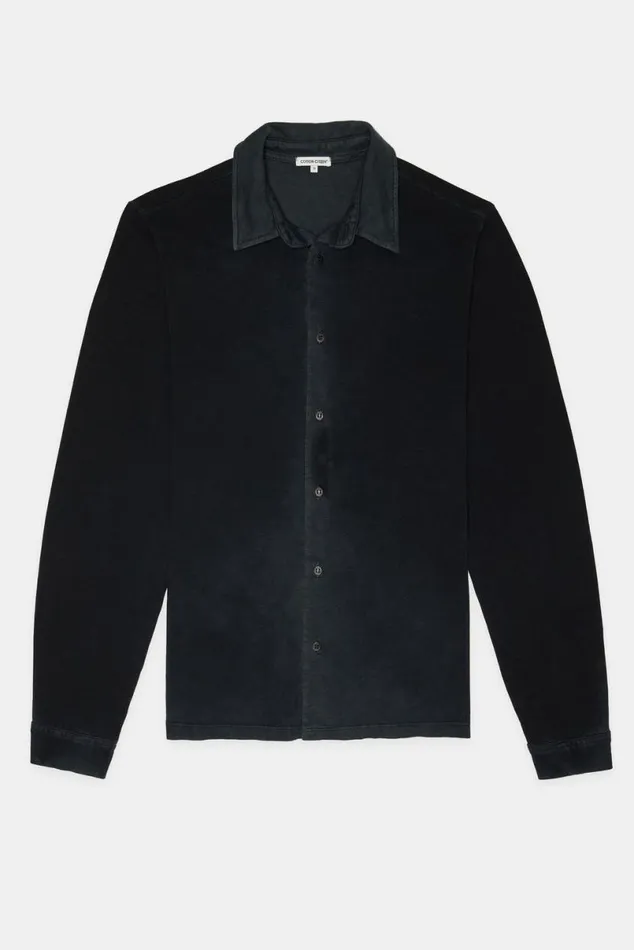 COTTON CITIZEN Presley Buttondown Vintage Black Men Shirts COTTON CITIZEN Presley Buttondown Vintage Black Men Shirts