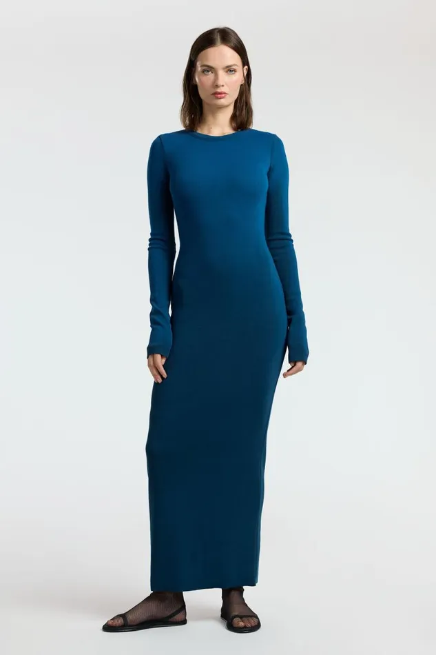 COTTON CITIZEN Verona Crewneck Maxi Dress Harbor Cast Women Dresses Skirts COTTON CITIZEN Verona Crewneck Maxi Dress Harbor Cast Women Dresses Skirts