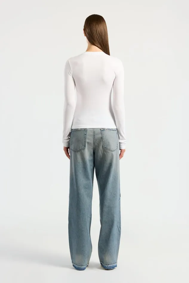 COTTON CITIZEN Verona Henley White Women Shirts COTTON CITIZEN Verona Henley White Women Shirts
