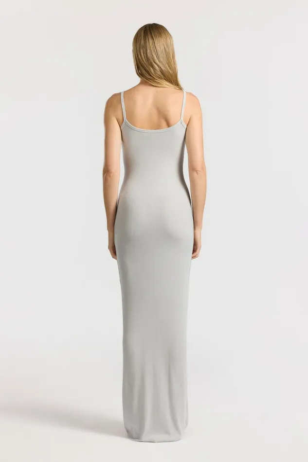 COTTON CITIZEN Verona Spaghetti Maxi Dress Silver Cast Women Dresses Skirts COTTON CITIZEN Verona Spaghetti Maxi Dress Silver Cast Women Dresses Skirts