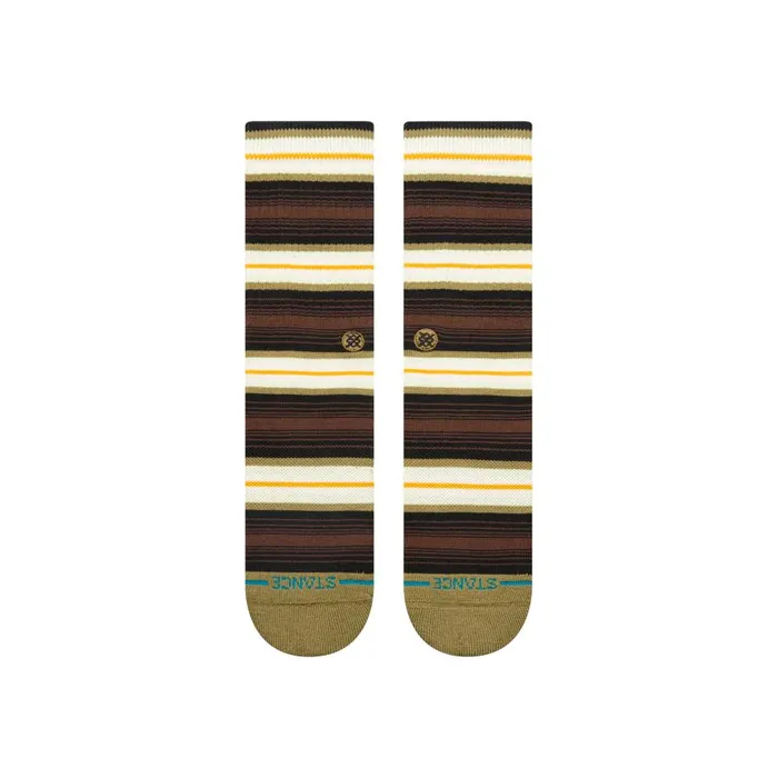 Cotton Crew Socks Hassagore 8211 Chive MenWomen Stance Crew