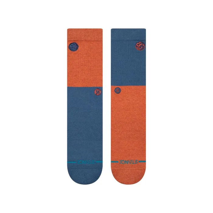 Cotton Crew Socks Opposites 8211 Burntorange MenWomen Stance Crew