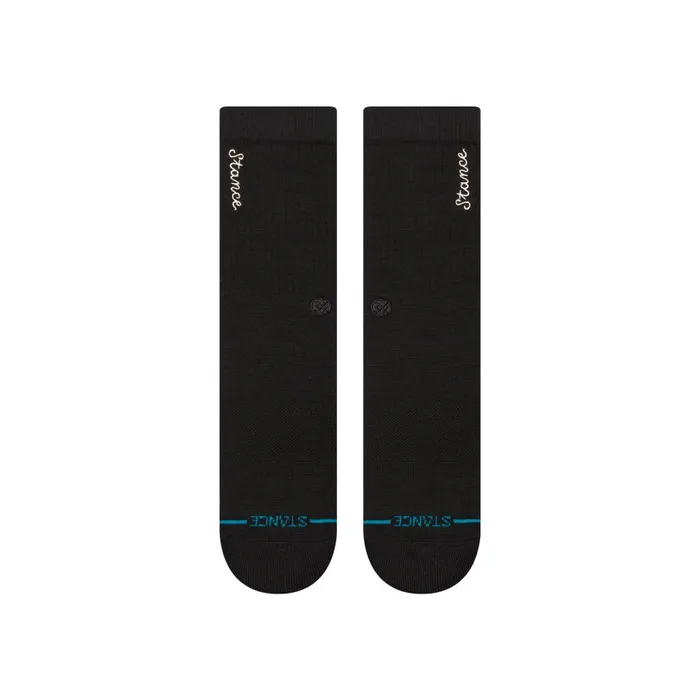 Cotton Crew Socks Palomino 8211 Black MenWomen Stance Crew