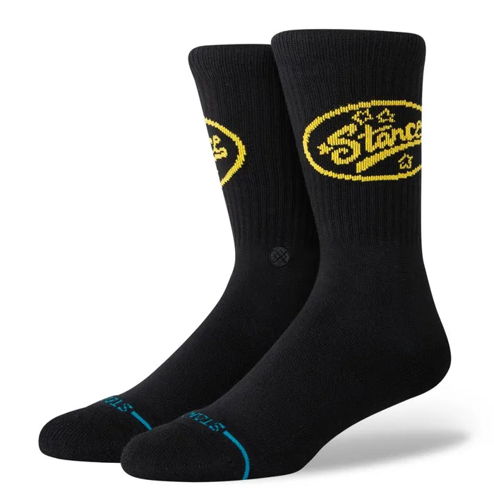 Cotton Crew Socks Stardom Black MenWomen Stance Crew