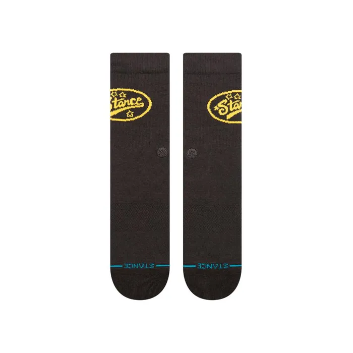 Cotton Crew Socks Stardom Black MenWomen Stance Crew