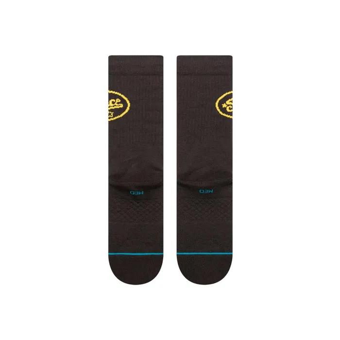 Cotton Crew Socks Stardom Black MenWomen Stance Crew