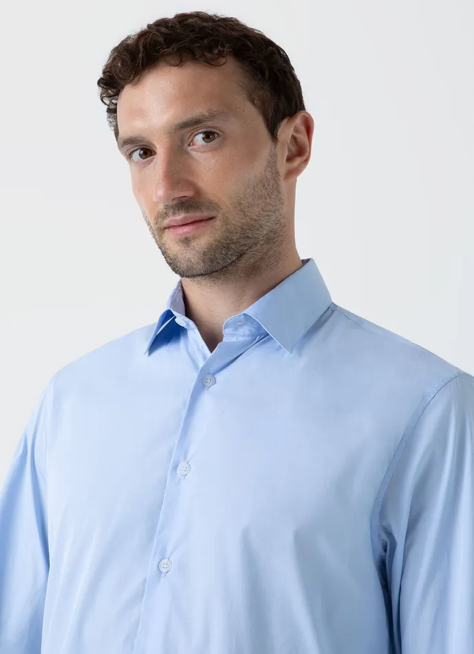 Cotton Stretch Shirt Light Blue Shirts ussunspel Men Cotton Stretch Shirt Light Blue Shirts ussunspel Men