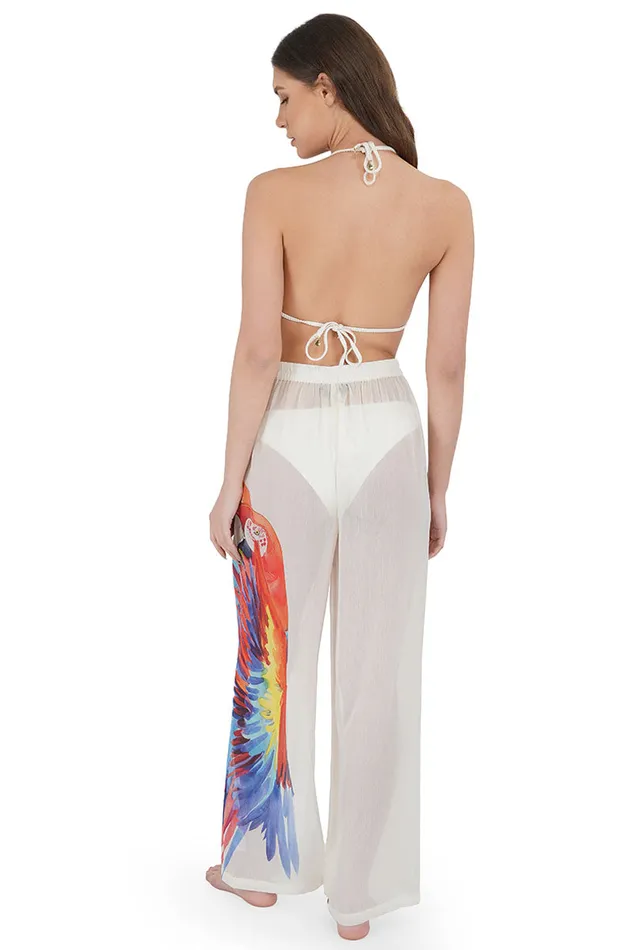Coverups Parrot in Paradise Beach Cover Up Pants America and Beyond Women