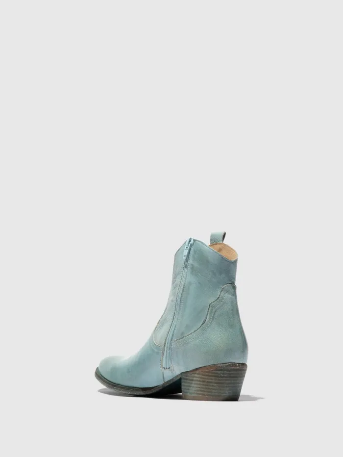 Cowboy Ankle Boots WAMI092FLY SKY BLUE Women Fly London Ankle Boots