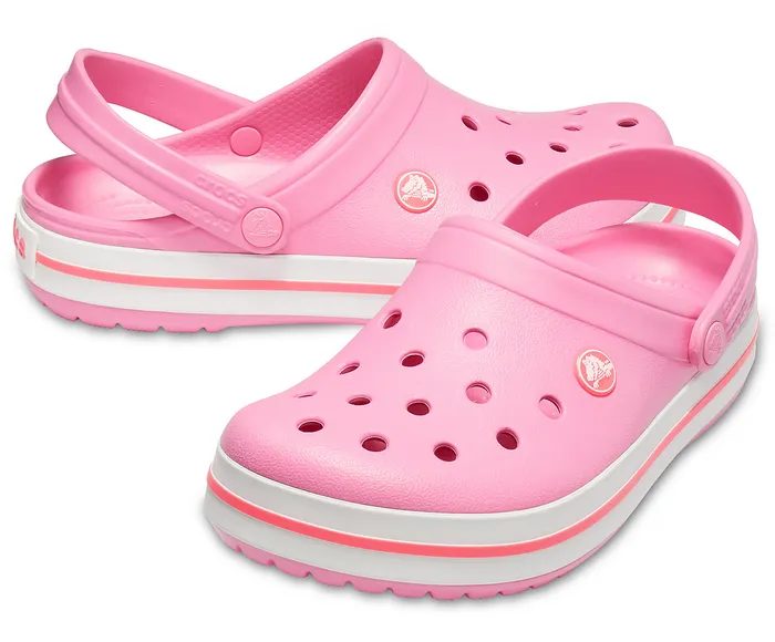 Crocband Clog Pink Lemonade White Clogs Crocs WomenMen