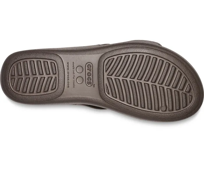 Crocs Crocs Monterey Strappy Wedge Espresso Women Sandals