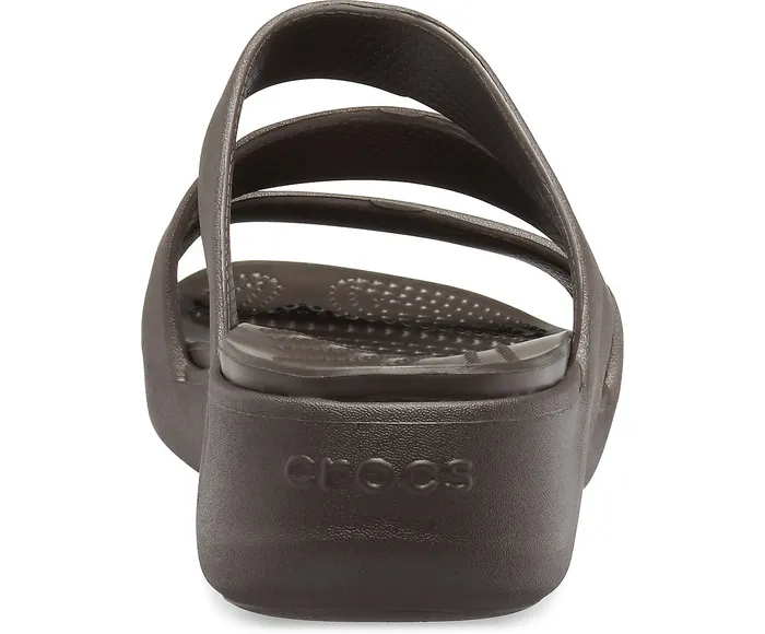 Crocs Crocs Monterey Strappy Wedge Espresso Women Sandals