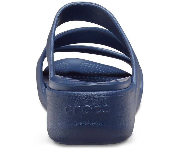 Crocs Monterey Strappy Wedge Navy Women Wedges Crocs