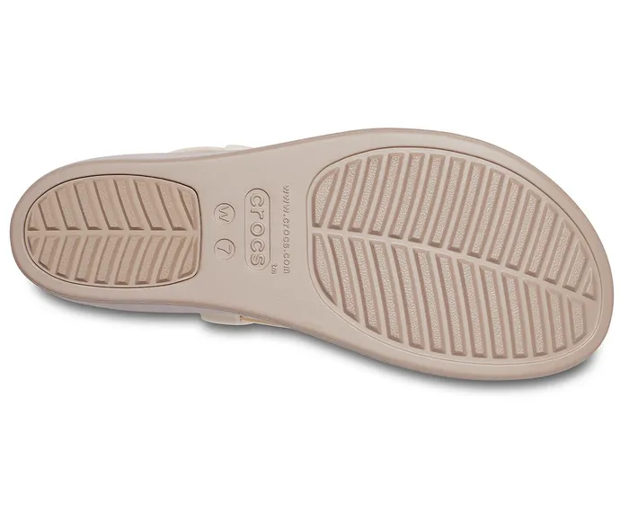 Crocs Sandals Women Crocs Brooklyn High Wedge Stucco Mushroom
