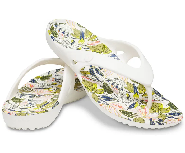 Crocs Sandals Women Kadee II Vera Bradley Flip White