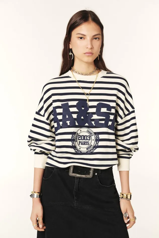 Cropped Sweatshirt Benjamin Red Women Baandsh Sweaters and Cardigans