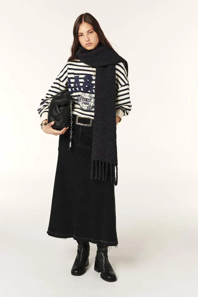 Cropped Sweatshirt Benjamin Red Women Baandsh Sweaters and Cardigans