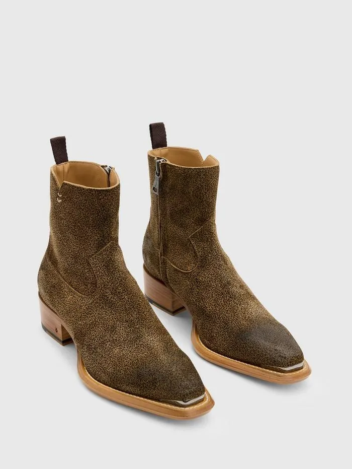 CROSBY ZIP BOOT Lt Caramel Men John Varvatos Leather Boots