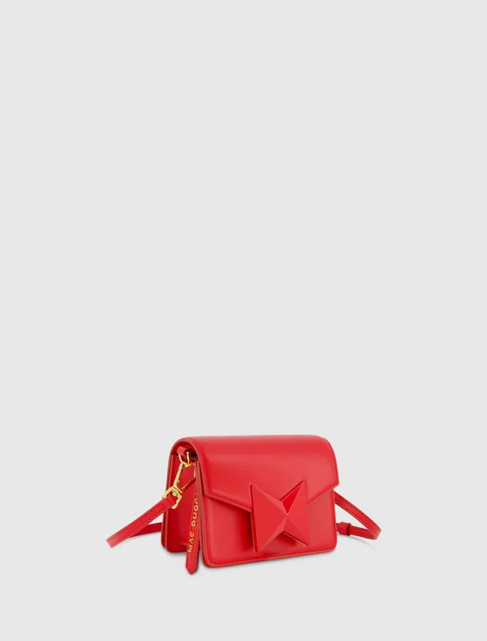 Crossbody Bags Mini Leather Tone On Tone Crossbody Bag 8211 FINAL SALE Cherry 8211 Mac Duggal Women