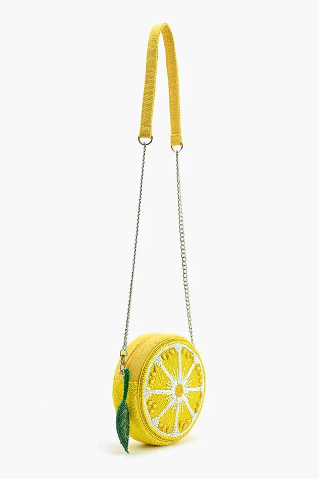 Crossbody Bags Women America and Beyond Make Lemonade Round Crossbody Bag