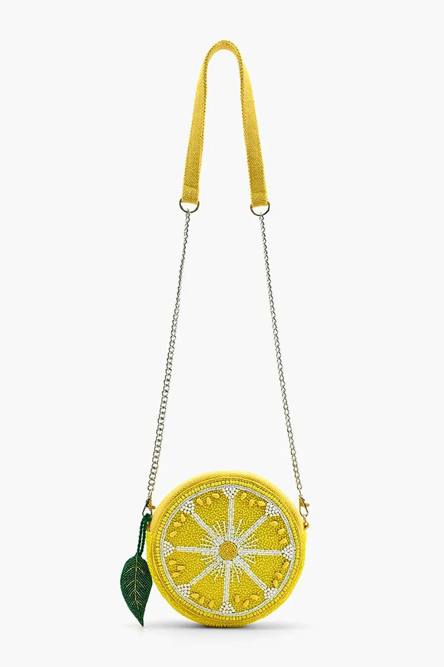 Crossbody Bags Women America and Beyond Make Lemonade Round Crossbody Bag