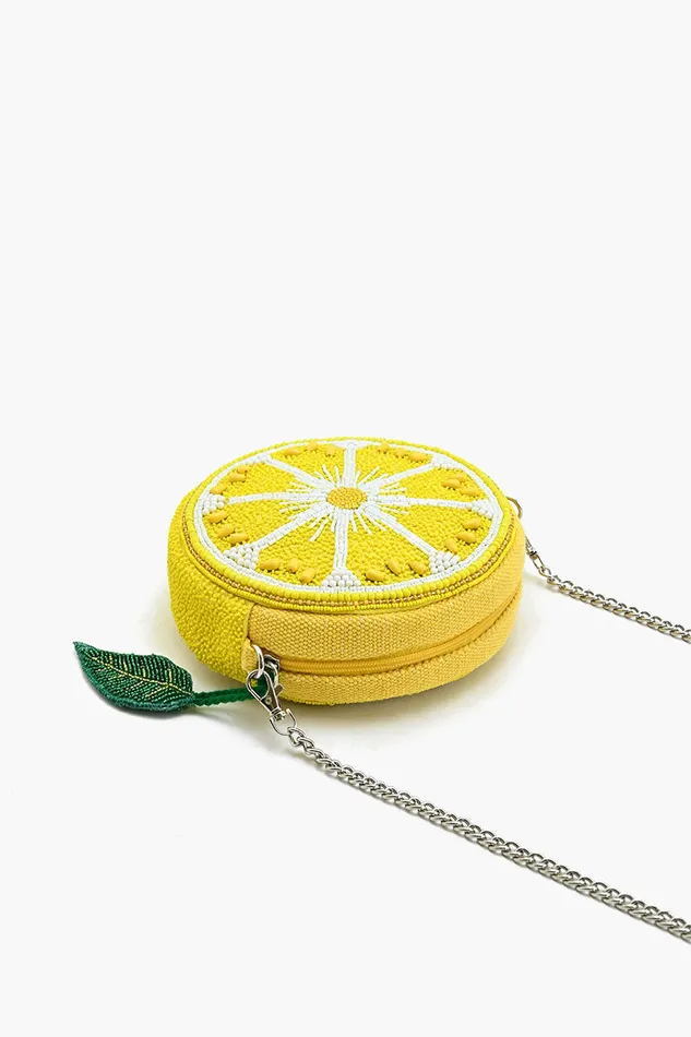 Crossbody Bags Women America and Beyond Make Lemonade Round Crossbody Bag