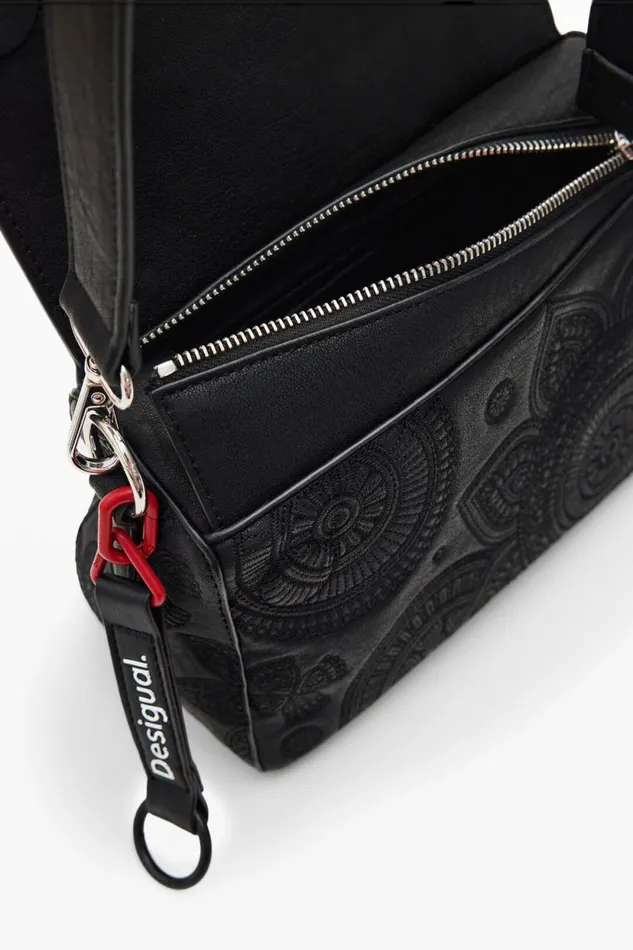 Crossbody Bags Women Desigual S Embroidered Studs Bag Black