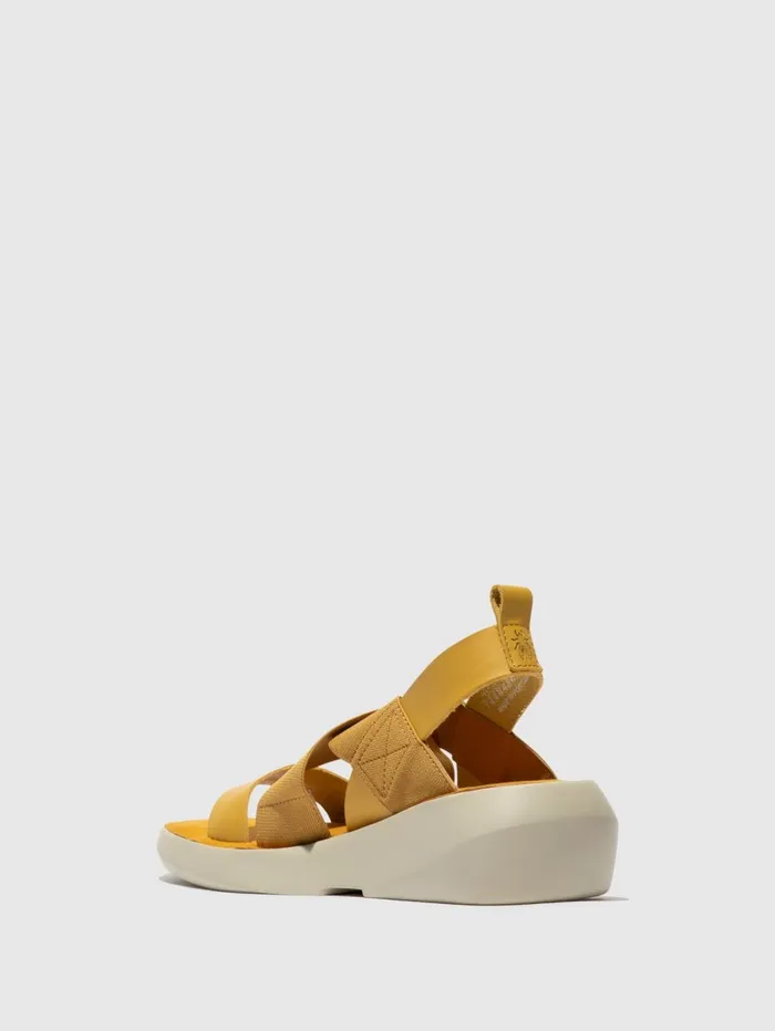 Crossover Sandals BAJI848FLY MUSTARD Women Fly London Sandals